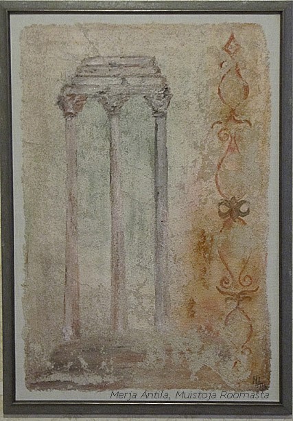 Merja Antila Muistoja Roomasta, fresco