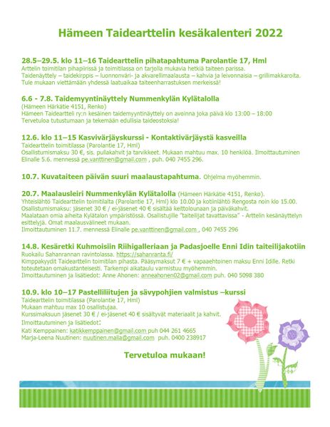 Tiedosto:Taidearttelin kesakalenteri tiedotus.jpg