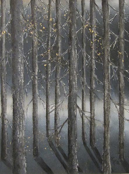 Tiedosto:026. Anne Ahonen, Mennaan metsaan, sekatekniikka.jpg