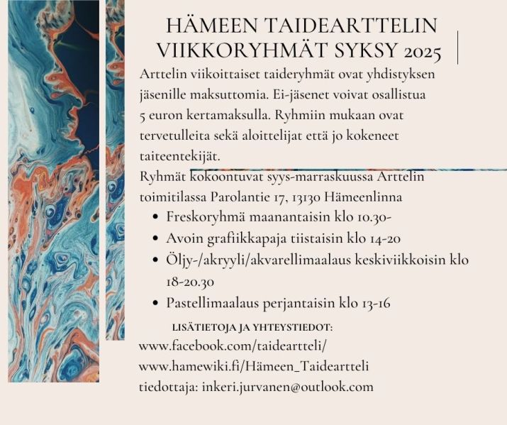 Tiedosto:Hämeen taidearttelin taideryhmät syksy 2025.jpg