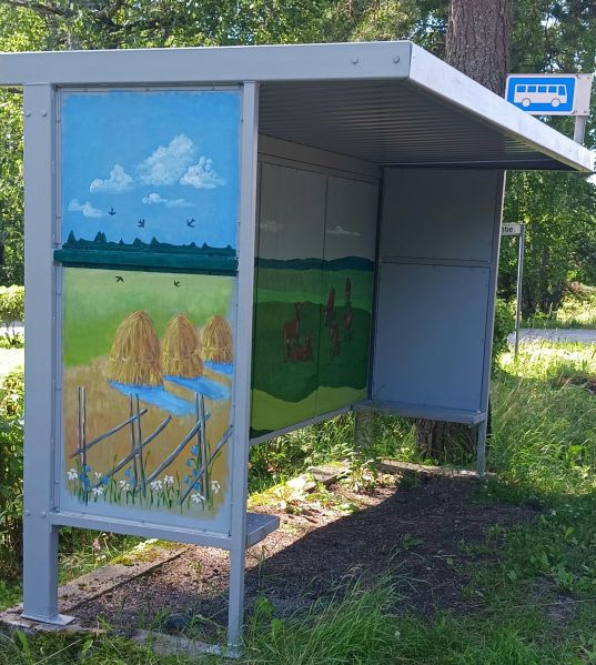 Tiedosto:Rengon bussipysäkin maalaus2 25 kuvaAIfb.jpg