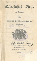 Tawastehus Slott. En Romans