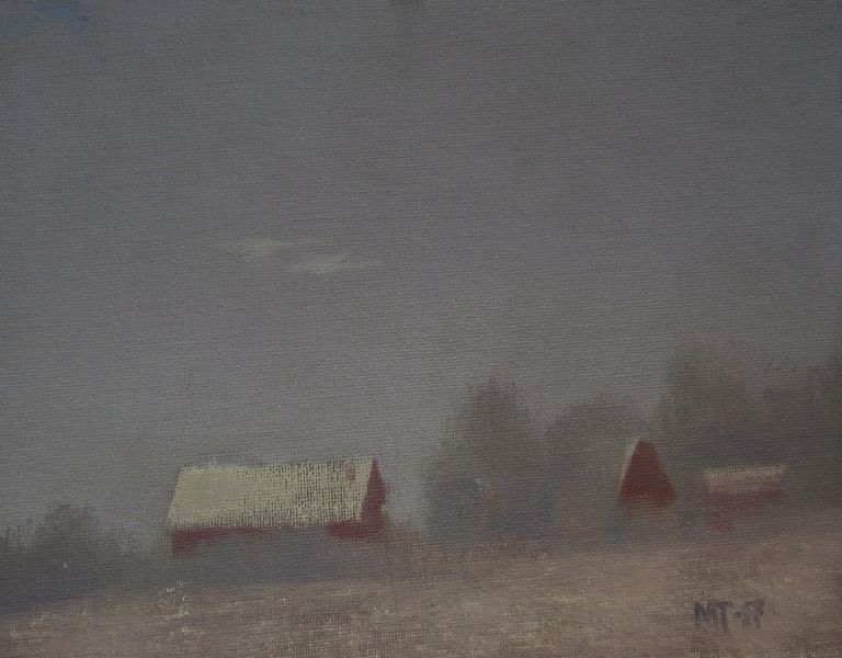 Tiedosto:Mervi Turtiainen 2018, Kevaan aavistus, oljyvari edit.jpg