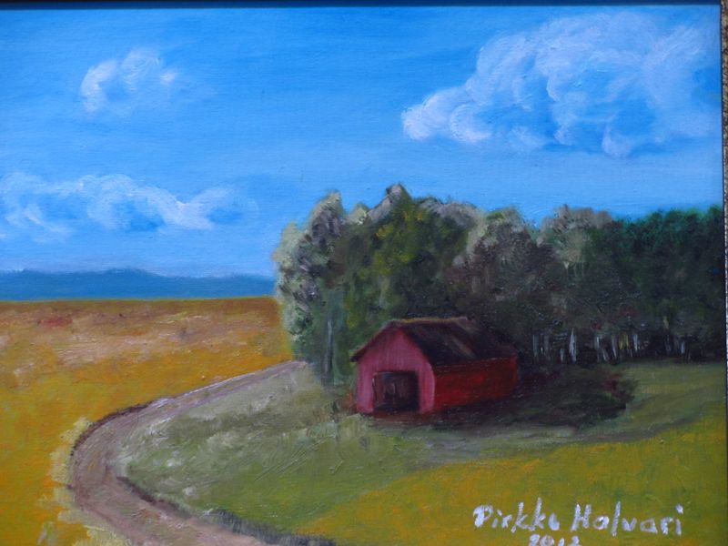 Tiedosto:Pirkko Halvari maalaismaisema.JPG