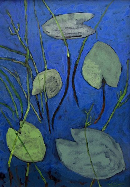 Tiedosto:Tuulikki Hiilesmaa, Lummelampi, akryyli.jpg