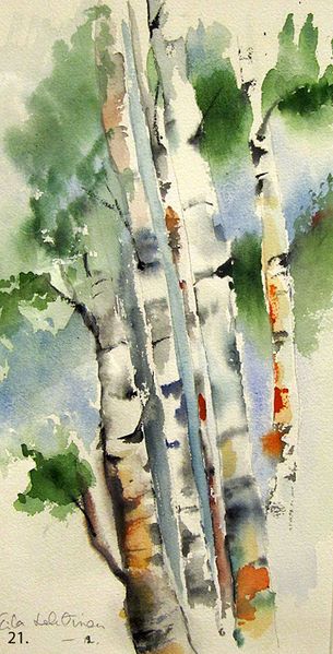 Tiedosto:Eila Lehtinen, Viisi koivua.jpg