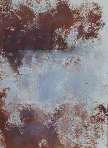 Tiedosto:Paivi Kurronen, Tyyni lampi 2018, akryyli.jpg